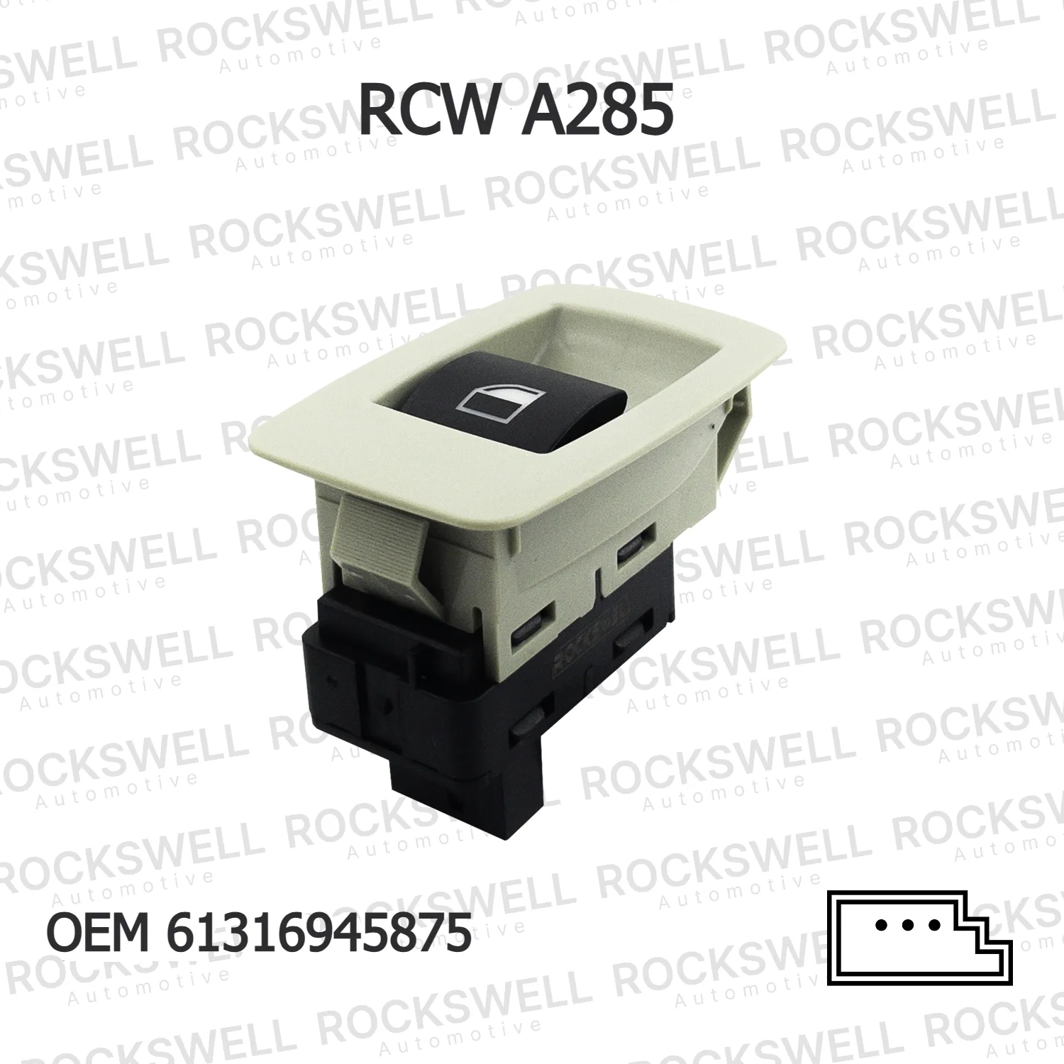 BMW E53 E70 E71 E87… Cam Açma Düğmesi 61316945875 RCW A285 ROCKSWELL