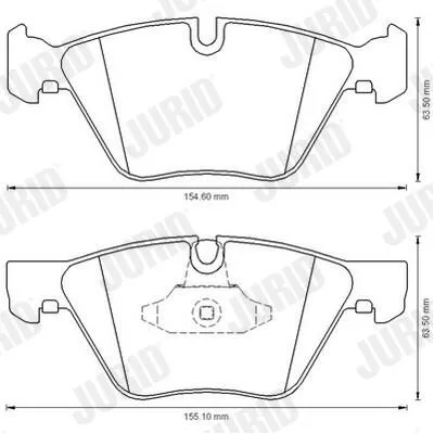BMW E60 E61 E84 E89… Fren Balatası 34112288856 573151J JURID - BMW yedek parça