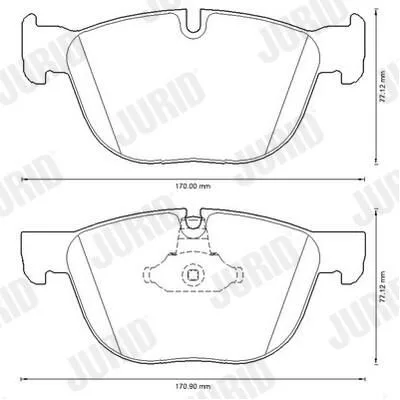 BMW X5 X6 E70 E71 F15 F16 Ön Balata 34116779293 JURID - BMW yedek parça