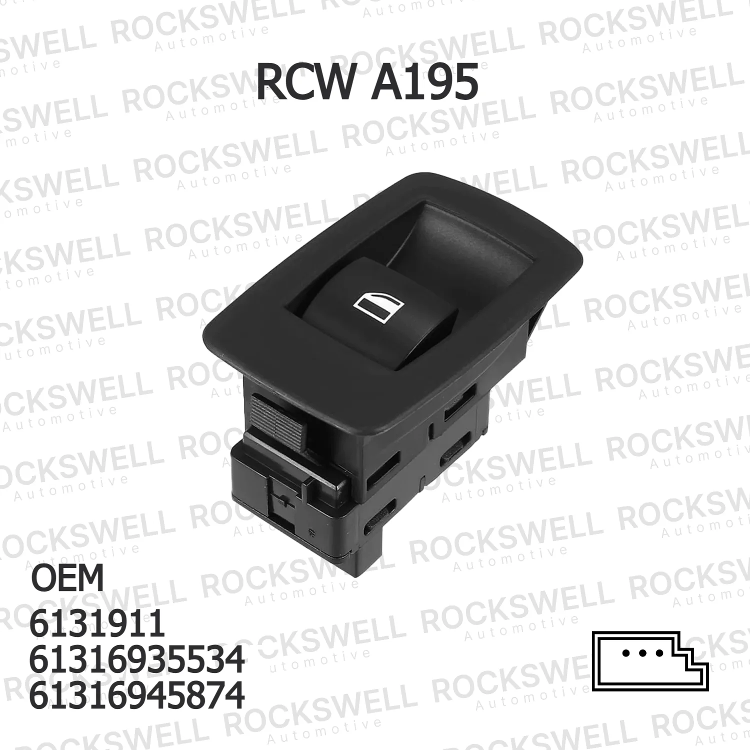 BMW E70 E87 E89 E90 Cam Düğme Siyah LCI 61316945874 ROCKSWELL