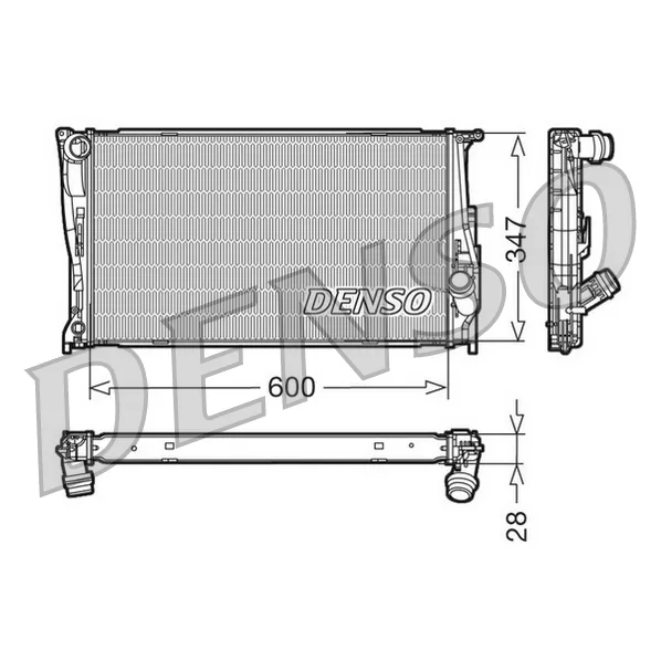 BMW E81 E82 E84 E87… M47 M57 N43… Radyatör 17112468099 DRM05111 DENSO