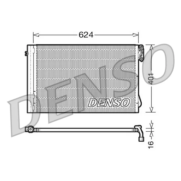 BMW E81 E82 E84 E87… N20 N43 N45… Klima Radyatörü 64509169772 DCN05011 DENSO