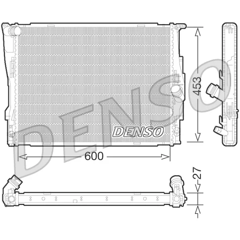 BMW E81 E82 E84 E87… N20 N43 N45… Radyatör 17117521046 DRM05073 DENSO
