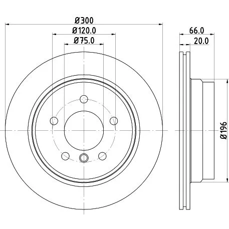 BMW E81 E84 E87 E90… Fren Diski 34216764653 8DD 355 129-331 HELLA PAGID - BMW yedek parça