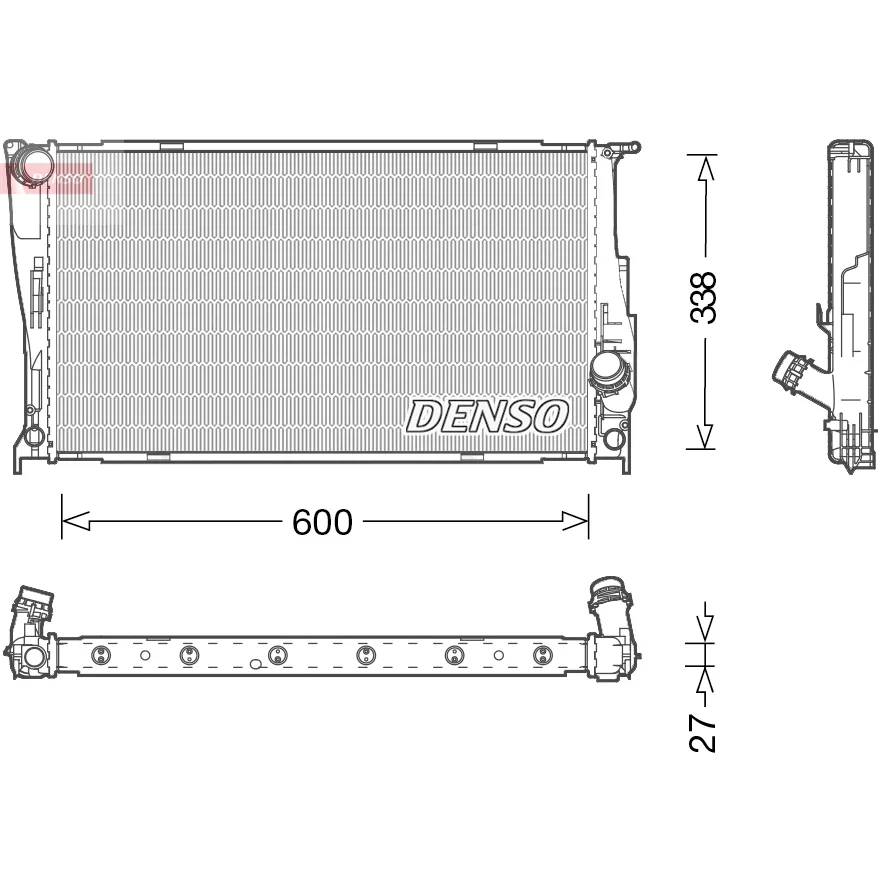 BMW E84 E89 E90 E91… N20 N54 N55 Radyatör 17117547059 DRM05003 DENSO
