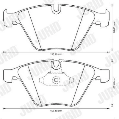 BMW E84 E90 E91 E92… Fren Balatası 34112288858 573181J JURID - BMW yedek parça