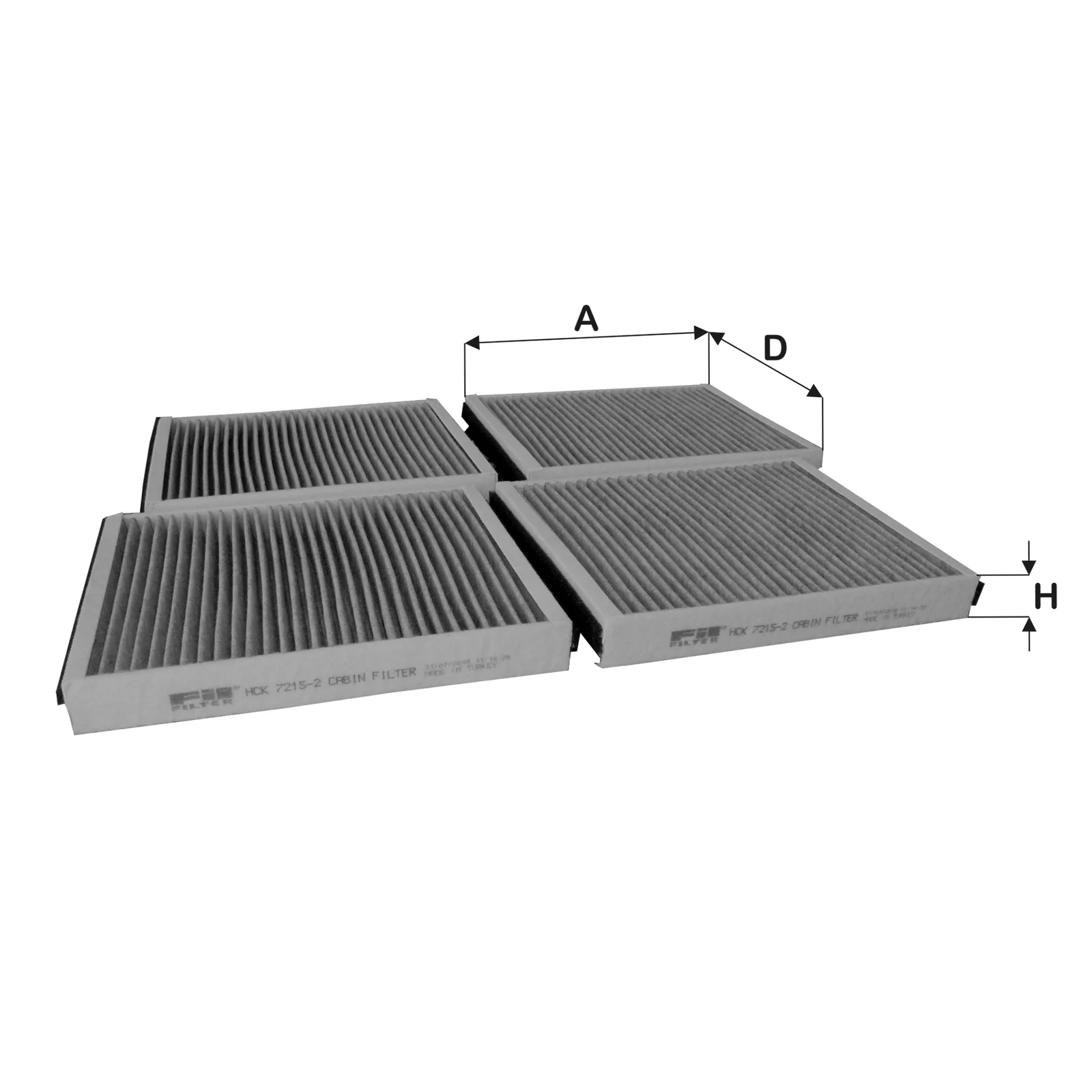 BMW F01 F02 F04 F06… B47 N20 N47… Polen Filtresi 64116809933 HCK 7215-2 FILFILTRE