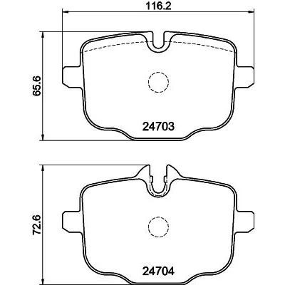 BMW F06 F10 F11 F12… Fren Balatası 34207884979 8DB 355 014-361 HELLA PAGID - BMW yedek parça