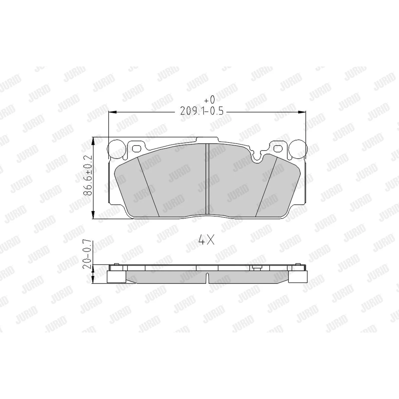 BMW F06 F10 F12 F13… Fren Balatası 34112284369 573617J JURID - BMW yedek parça