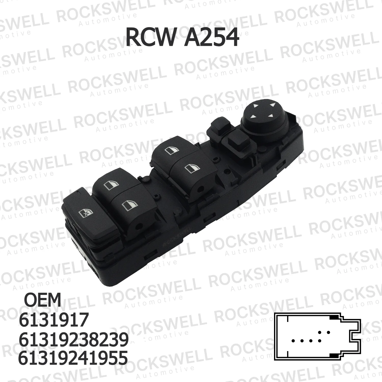 BMW 5 Serisi X3 F07 F10 F25 Cam Düğme LCI 61319241955 ROCKSWELL
