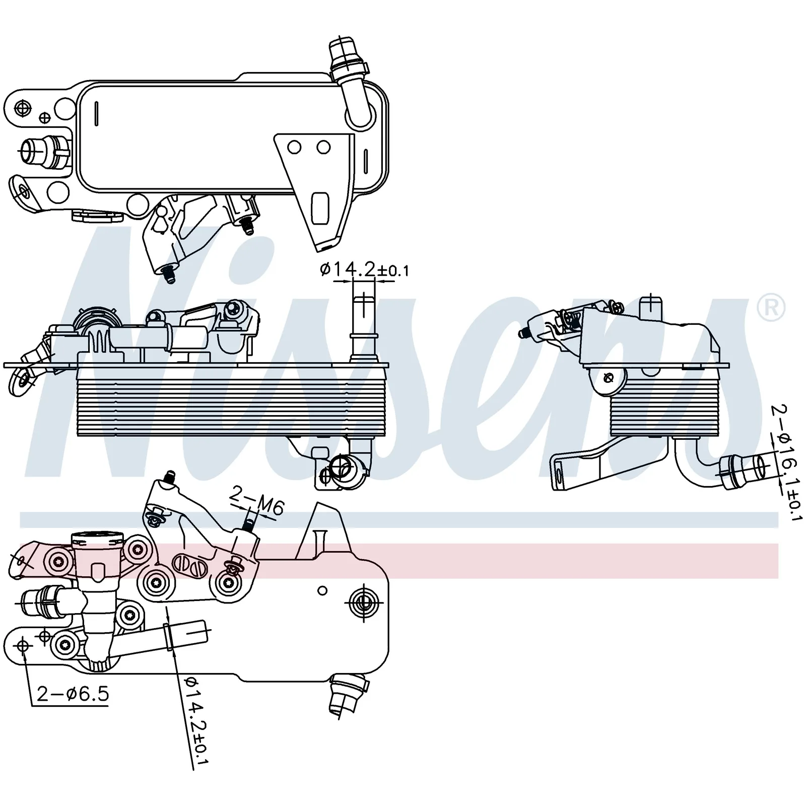 BMW F10 F11 F15 F20… B38 B46 B47… Yağ Soğutucusu 17218514515 91480 NISSENS - BMW yedek parça