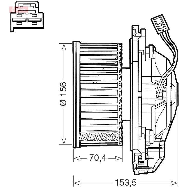 BMW F20 F21 F22 F23… B37 B38 B46… Kalorifer Fan Motoru 64119237557 DEA05012 DENSO