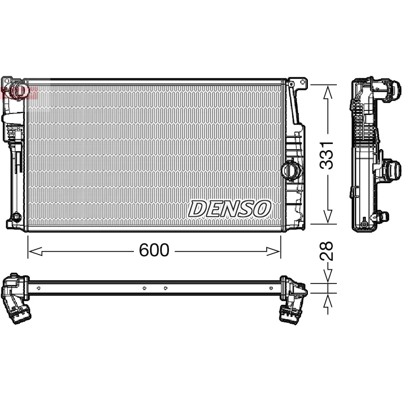 BMW F20 F21 F22 F23… B37 B47 N13… Radyatör 17117600516 DRM05014 DENSO