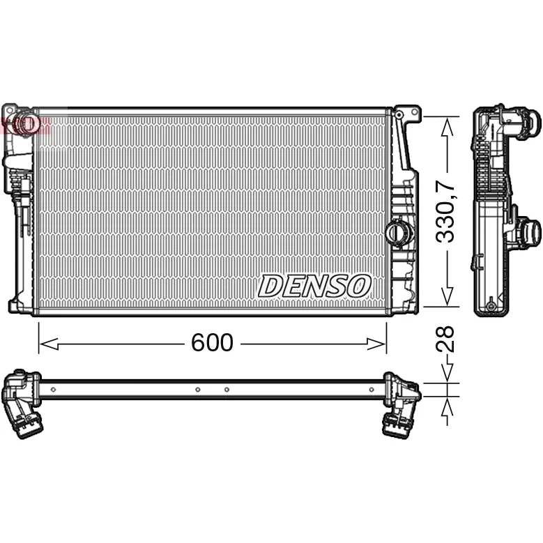BMW F20 F21 F22 F23… B38 B47 N20… Radyatör 17117600520 DRM05015 DENSO