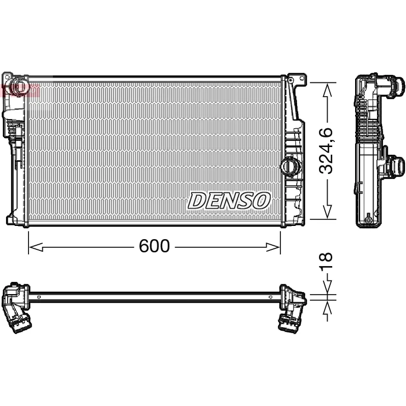 BMW F20 F21 F22 F30… B37 B47 N13… Radyatör 17117600511 DRM05017 DENSO