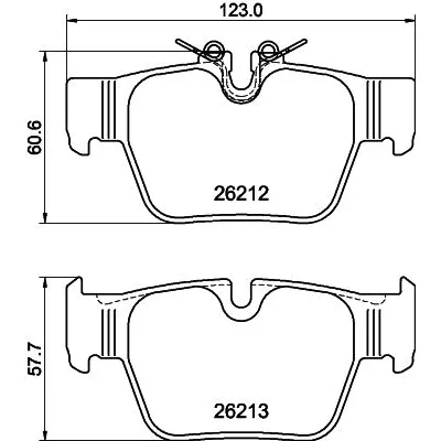BMW F39 F40 F44 F54… Fren Balatası 8DB 355 040-581 HELLA PAGID