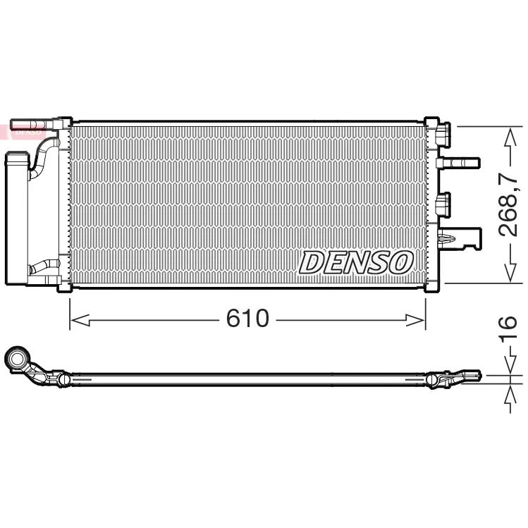 BMW F40 F45 F48 F54… B42 B46 B48 Klima Radyatörü 64509271206 DCN05036 DENSO
