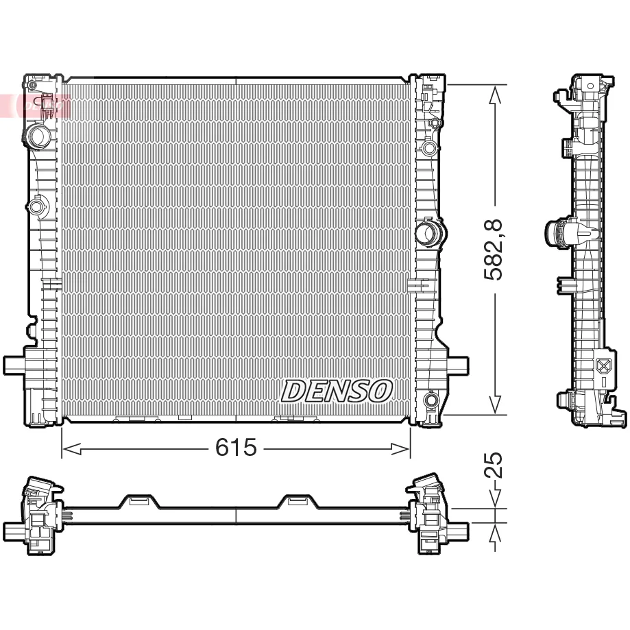 BMW F97 F98 G01 G02… B46 B48 B58 Radyatör 17118642742 DRM05124 DENSO
