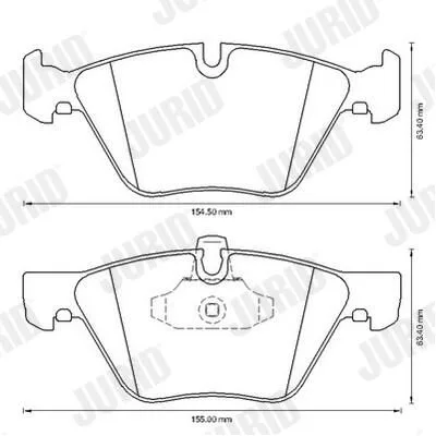 BMW 3 Serisi X1 E84 E90 Fren Balatası Ön 2.3d JRD_573188J JURID - BMW yedek parça