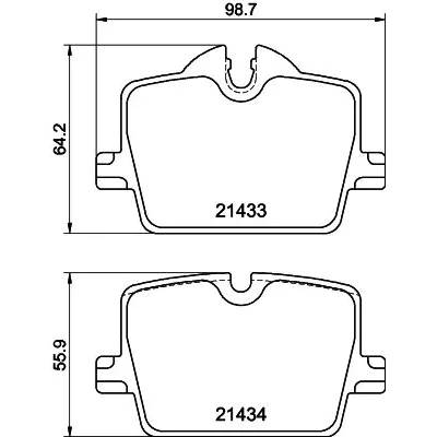 BMW G20 G21 G22 G23… Fren Balatası 8DB 355 040-911 HELLA PAGID
