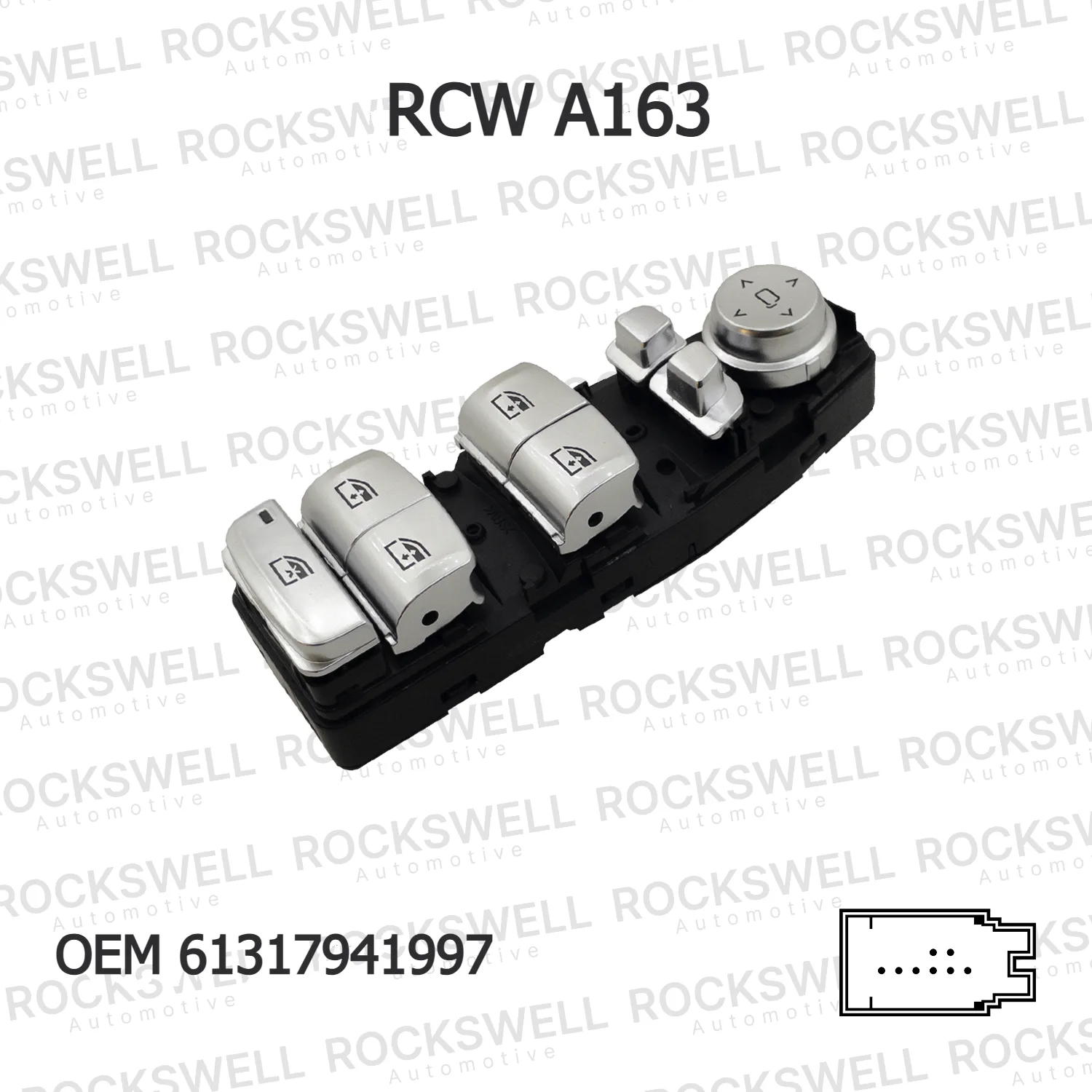 BMW G20 G28 G30 G38 Ön Sol Cam Açma Düğmesi 61317941997 RCW A163 ROCKSWELL