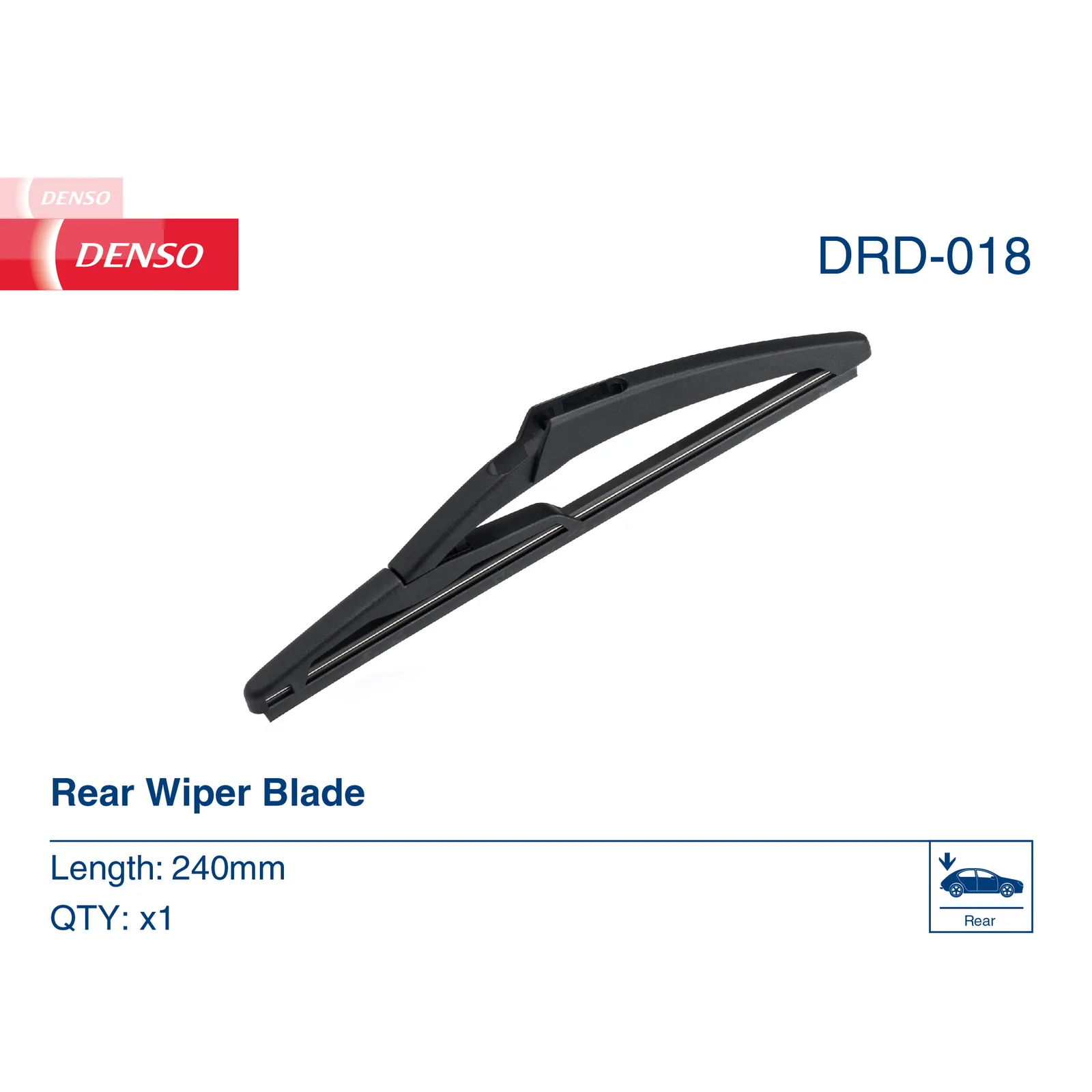 BMW MINI F55 F56 R60 Arka Silecek Süpürgesi 61617347623 DRD-018 DENSO - BMW yedek parça