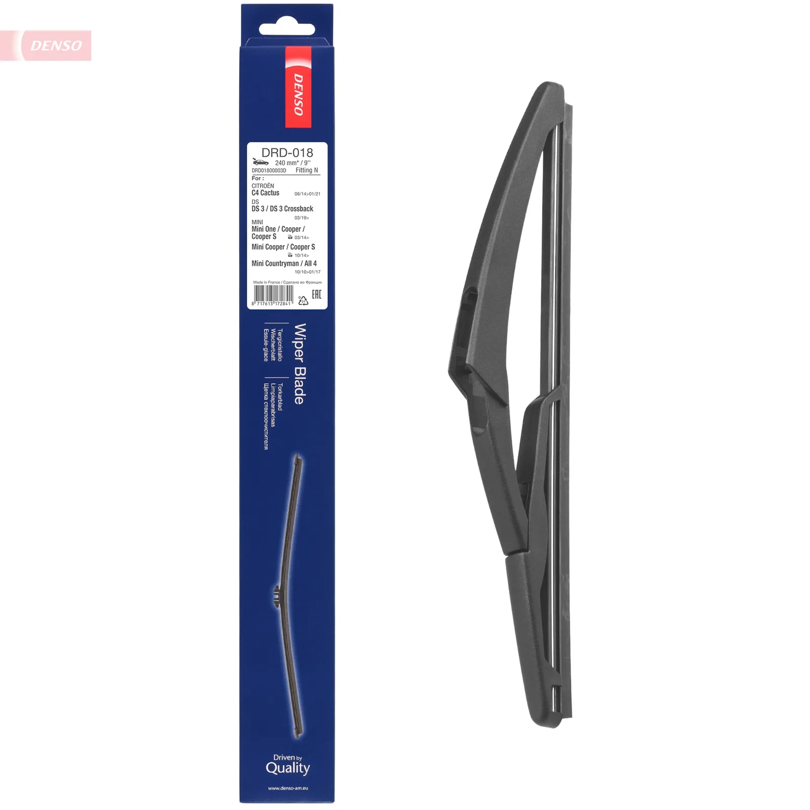 BMW MINI F55 F56 R60 Arka Silecek Süpürgesi 61617347623 DRD-018 DENSO - BMW yedek parça