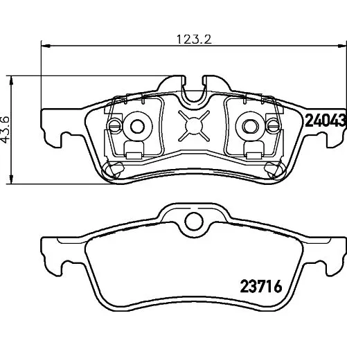 BMW MINI R50 R52 R53 R56 Fren Balatası 34211503077 8DB 355 011-351 HELLA PAGID - BMW yedek parça