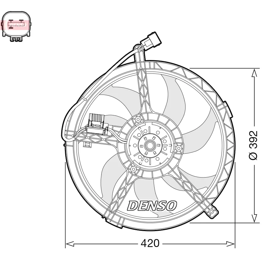 BMW MINI R55 R56 R60 R61 N16 N18 Fan Motoru 17427535100 DER05009 DENSO