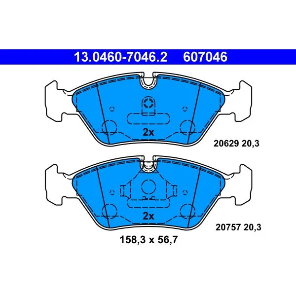 BMW E24 E28 E30 Ön Balata-ATE 34111161717 - BMW yedek parça