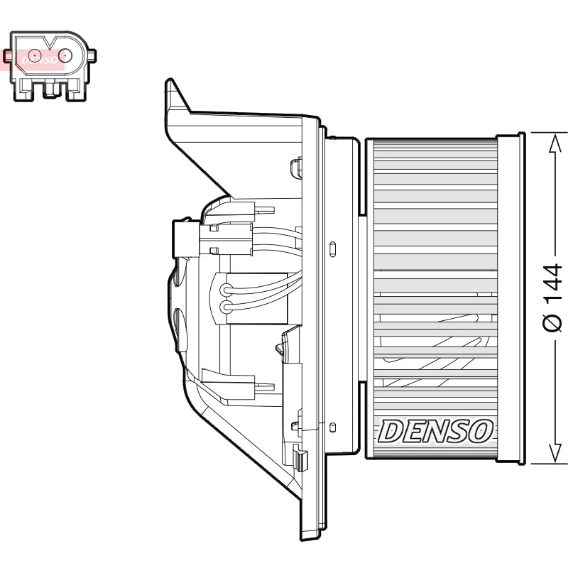 BMW R50 R52 R53 R55… N12 N14 N16… Kalorifer Fan Motoru 64113422644 DEA05005 DENSO
