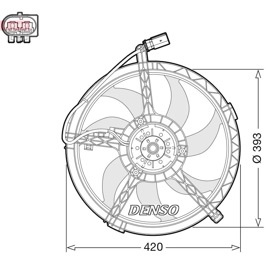 BMW R50 R53 R55 R56… N12 N14 N16… Fan Motoru 17422754854 DER05010 DENSO