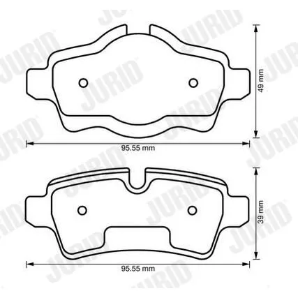 BMW R55 R56 R57 R58… Fren Balatası 34212289155 573200J JURID - BMW yedek parça