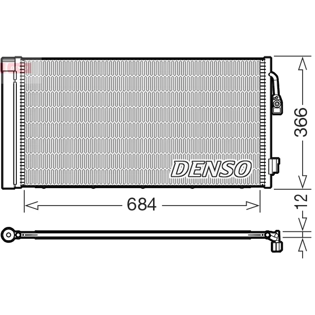 BMW X1 U11 B38 B47 B48 Klima Radyatörü 64539873828 DCN05114 DENSO