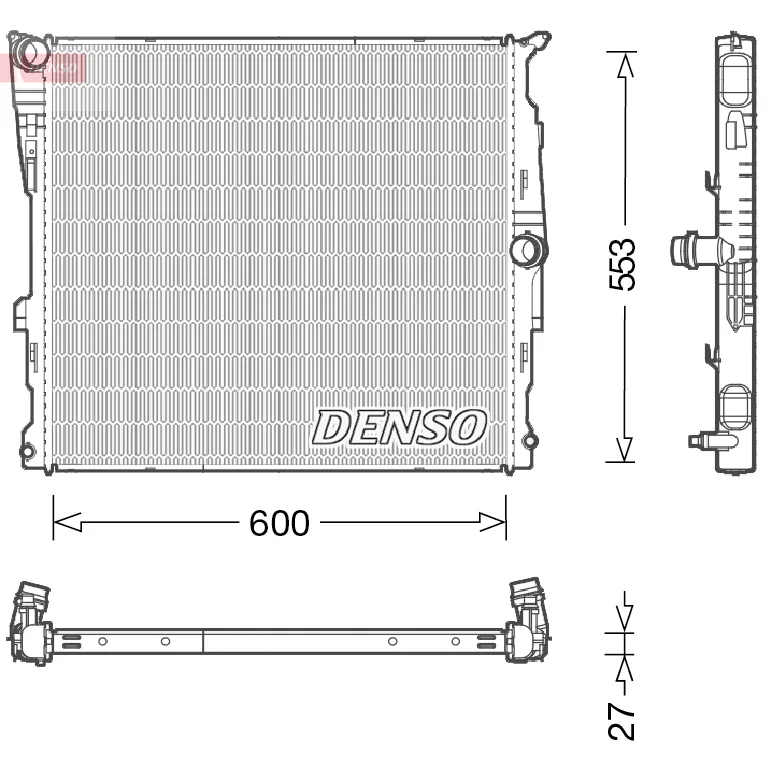 BMW X3 F25 N52 N55 Radyatör 17117593842 DRM05008 DENSO