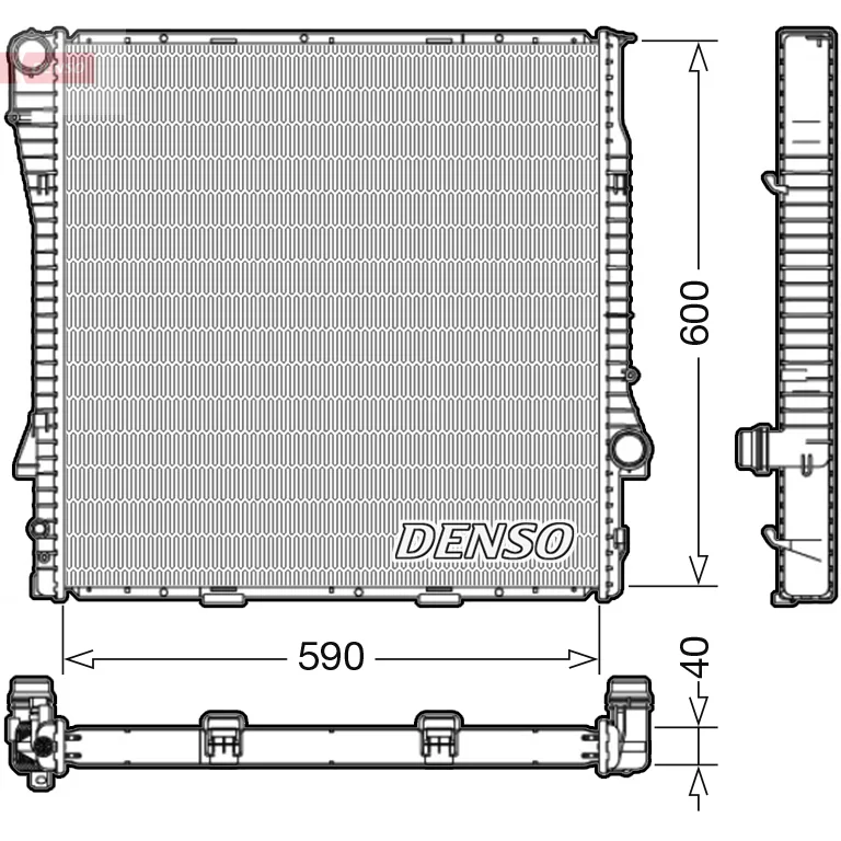 BMW X5 E53 M54 M57 M62… Radyatör 17101439101 DRM05112 DENSO