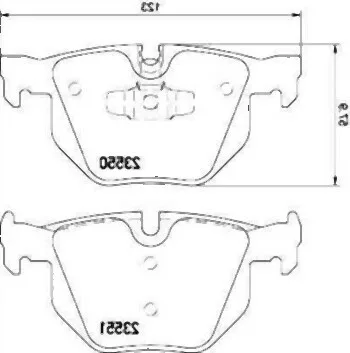 Bmw Arka Balata-FERODO 34216791938 FERODO 23550