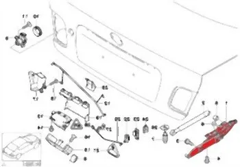 BMW Bagaj Menteşesi Sol [E46] 41627001559 | BMW