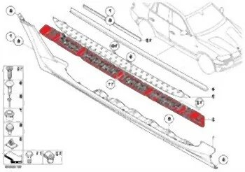 BMW Basamak İçi Sağ [E83] 51713401010 | BMW