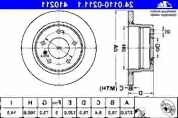 BMW Compact Arka Fren Diski [E36] 34216758553 | ATE