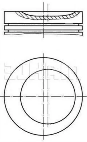 BMW 3 Serisi E36 - M40 Piston STD 11251739501 11251739386 | MAHLE