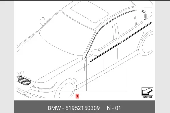 BMW ilave Donanim Seti Krom Exterieur 51952150309