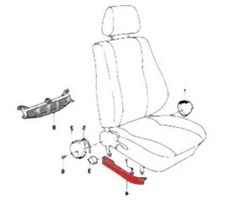 BMW Koltuk Yan Kaplaması Sağ [E30] 52101942102 | BMW