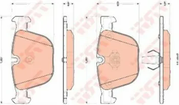 BMW M Spor Fren Arka Fren Balatası [E70 E71 F15 F16] 34216794879 | TRW