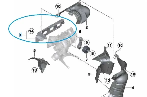 BMW N13 Egzoz Manifold Conta 11627606647 | ASPART