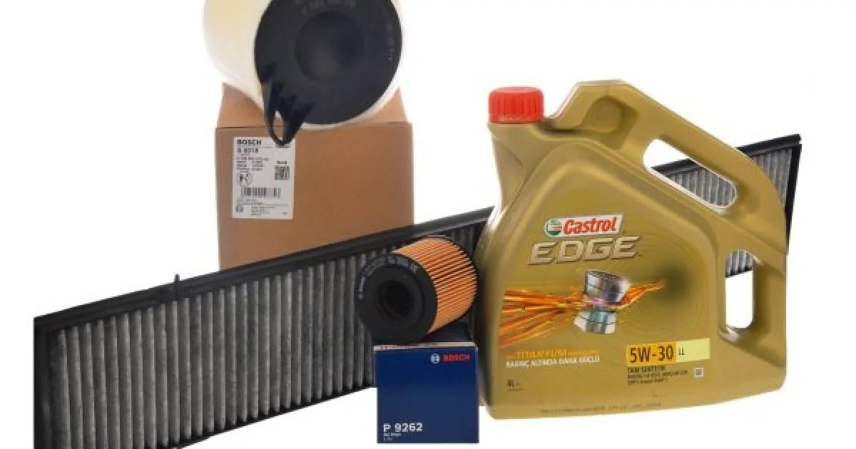 BMW Periyodik Bakım Filtre Seti Castrol 5W30 Yağ [E87] 64316946629 | BOSCH