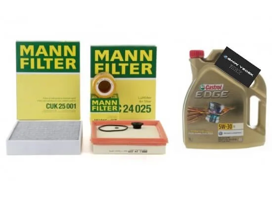 BMW Periyodik Bakım Filtre Seti Castrol Yağ [F30] 11427611969 | F30