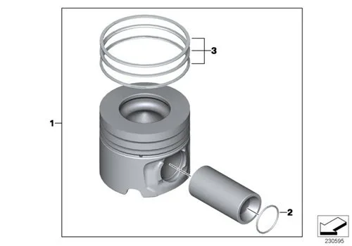 BMW Piston 0.25 Dizel [F20 F21] 11257812579