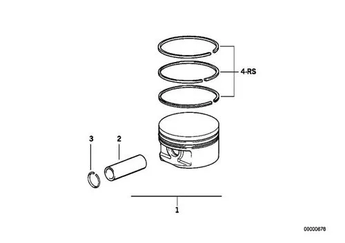 BMW Piston 0.25 [E39 E38 E31] 11251708915 | MAHLE