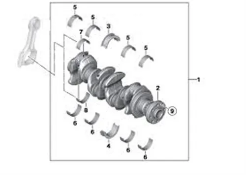 BMW Yatak Kol Takim Mavi /116 Ed M47N [F20] 11248510408